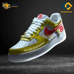 Jahn Regensburg Custom Shoes Yellow Bundesliga Nike Air Force 1
