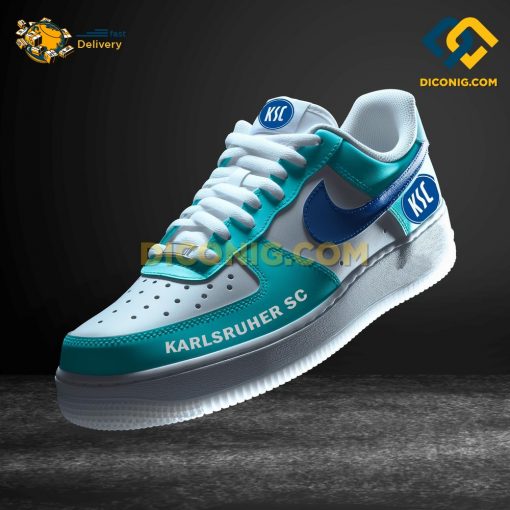Karlsruher SC Custom Shoes Teal Bundesliga Nike Air Force 1