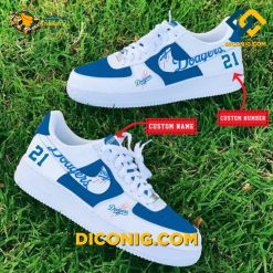 los angeles dodgers custom shoes mlb nike air force 1