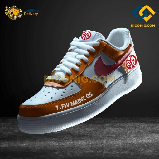 Mainz 05 Custom Shoes Orange Bundesliga Nike Air Force 1