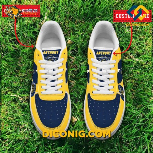 Milwaukee Brewers Custom Shoes MLB Nike Air Force 1