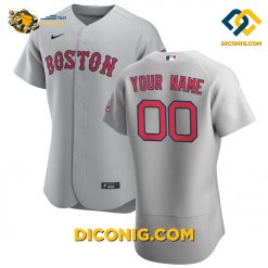 MLB Boston Red Sox Gray Baseball Jerseys