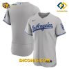 MLB Los Angeles Dodgers Gray Road Baseball Jerseys