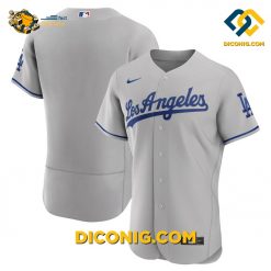 MLB Los Angeles Dodgers Gray Road Baseball Jerseys