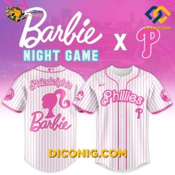 MLB Philadelphia Phillies Baseball Jersey Barbie Night Game