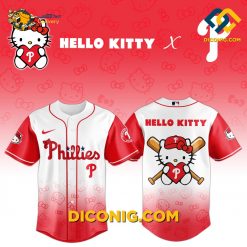 MLB Philadelphia Phillies Baseball Jersey Crossover Hello Kitty