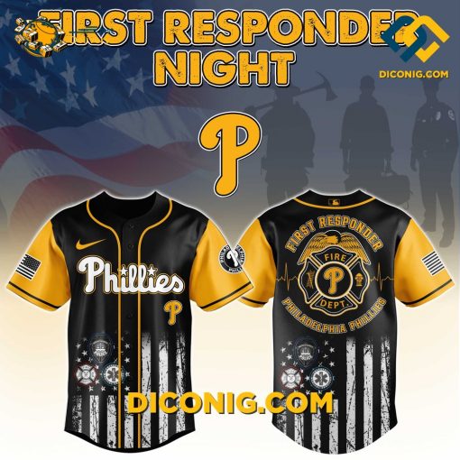 MLB Philadelphia Phillies Baseball Jersey First Responders Night