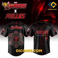 MLB Philadelphia Phillies Baseball Jersey Marvel Avengers Night
