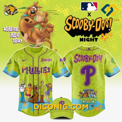 MLB Philadelphia Phillies Baseball Jersey Scooby Doo Night Editions