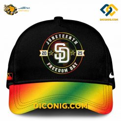 MLB San Diego Padres Classic Curved Brim Cap Juneteenth Day Edition