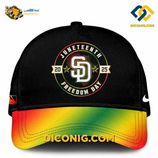 MLB San Diego Padres Classic Curved Brim Cap Juneteenth Day Edition