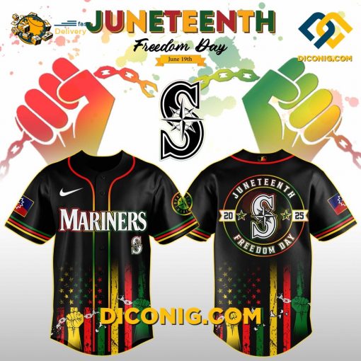 MLB Seattle Mariners Baseball Jersey Juneteenth Day Edition