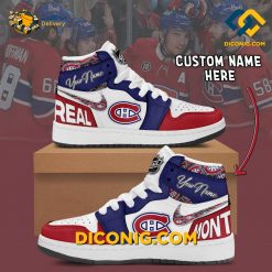Montreal Canadiens Custom Shoes NHL Nike Air Jordan 1