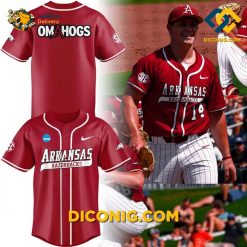 NCAA Arkansas Razorbacks Baseball Jersey Omahogs Red