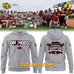 ncaa arkansas razorbacks omahogs hoodie custom shirt world series