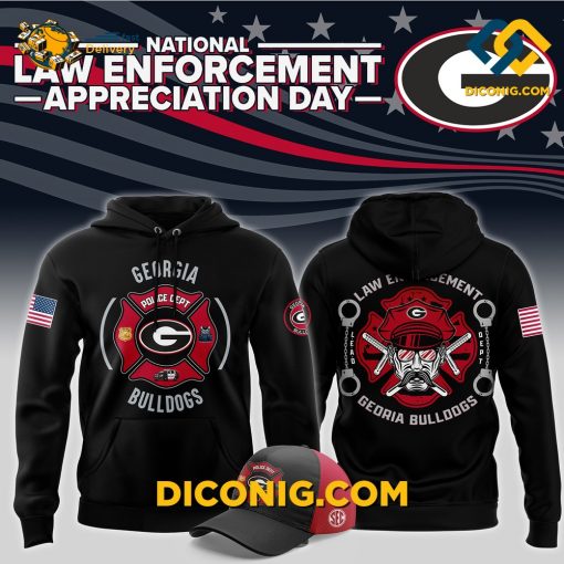NCAA Georgia Bulldogs Hoodie Custom Shirt Law Enforcement Appreciation Day