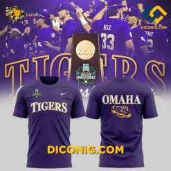 NCAA LSU Tigers Custom T-shirt Omaha College World Series