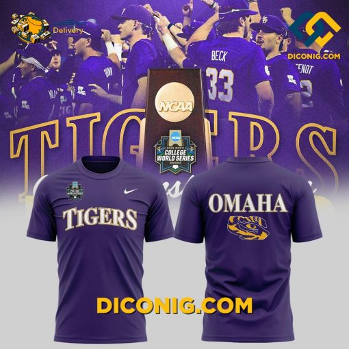 NCAA LSU Tigers Custom T-shirt Omaha College World Series