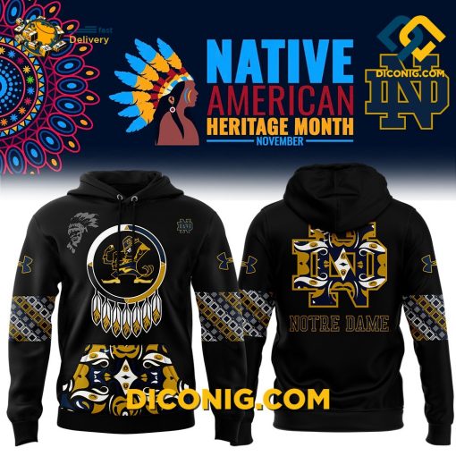 NCAA Notre Dame Fighting Irish Hoodie Custom Shirt Native American Heritage