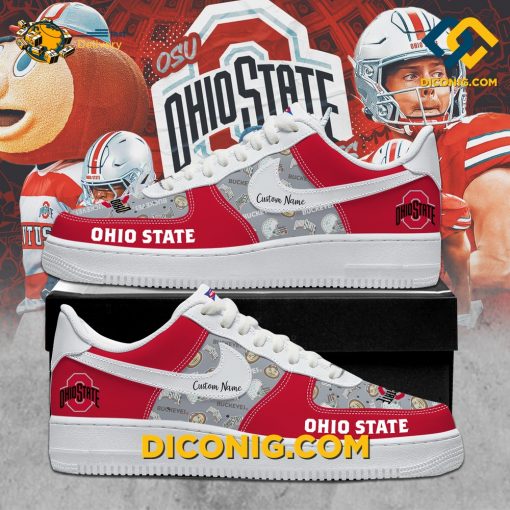 NCAA Ohio State Buckeyes Nike Air Force 1 Shoes