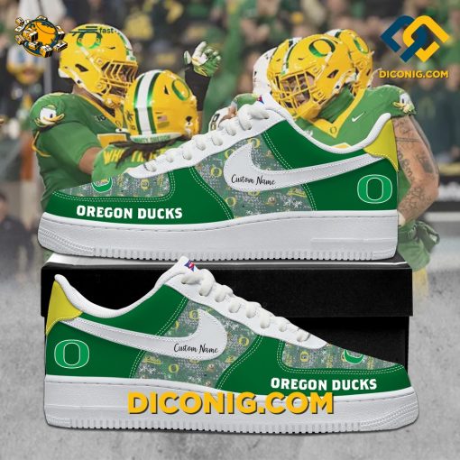 NCAA Oregon Ducks Nike Air Force 1 Shoes