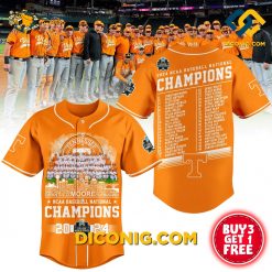 NCAA Tennessee Volunteers Baseball Jersey Championship Victory