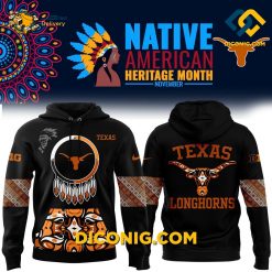 NCAA Texas Longhorns Hoodie Custom Shirt Native American Heritage