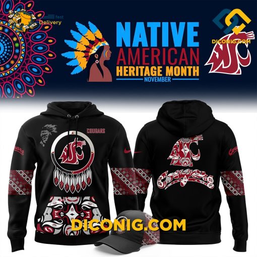 NCAA Washington State Cougars Hoodie Custom Shirt Native American Heritage
