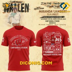 NCAA Wisconsin Badgers Custom T-shirt Morgan Wallen