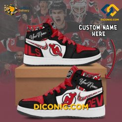 New Jersey Devils Custom Shoes NHL Nike Air Jordan 1
