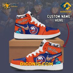 New York Islanders Custom Shoes NHL Nike Air Jordan 1
