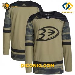 NHL Anaheim Ducks Hockey Jersey Camo Military