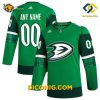 NHL Anaheim Ducks Hockey Jersey Kelly Green St Patrick Day