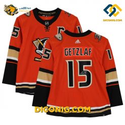 NHL Anaheim Ducks Hockey Jersey Ryan Getzlaf Orange