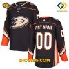 NHL Anaheim Ducks Hockey Jersey White Black