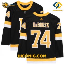 NHL Boston Bruins Hockey Jersey Jake DeBrusk Black Alternate