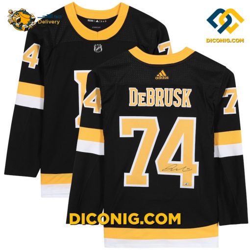 NHL Boston Bruins Hockey Jersey Jake DeBrusk Black Alternate