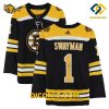 NHL Boston Bruins Hockey Jersey Jeremy Swayman Black