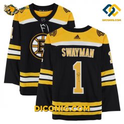 NHL Boston Bruins Hockey Jersey Jeremy Swayman Black