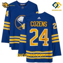 NHL Buffalo Sabres Hockey Jersey Dylan Cozens Royal