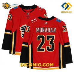 NHL Calgary Flames Hockey Jersey Sean Monahan Red