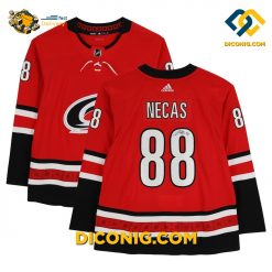 nhl carolina hurricanes hockey jersey martin necas red