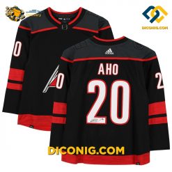 NHL Carolina Hurricanes Hockey Jersey Sebastian Aho Black Alternate