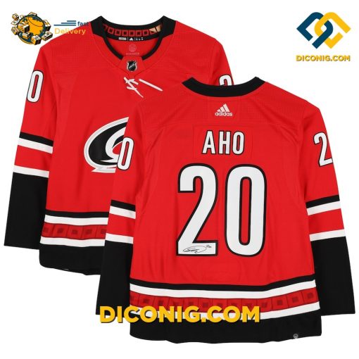 NHL Carolina Hurricanes Hockey Jersey Sebastian Aho Red