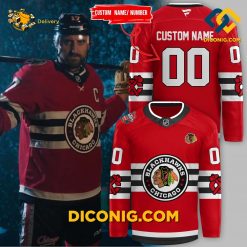 NHL Chicago Blackhawks Hockey Jersey Custom Winter Classic
