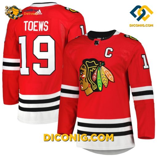 NHL Chicago Blackhawks Hockey Jersey Jonathan Toews Red