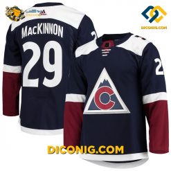 NHL Colorado Avalanche Hockey Jersey Nathan MacKinnon Navy Alternate