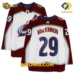 NHL Colorado Avalanche Hockey Jersey Nathan MacKinnon White