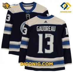 NHL Columbus Blue Jackets Hockey Jersey Johnny Gaudreau Navy Alternate