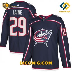NHL Columbus Blue Jackets Hockey Jersey Patrik Laine Navy